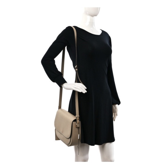 MARC JACOBS NWT LEATHER SADDLE BAG Antique Beige - Picture 8 of 13